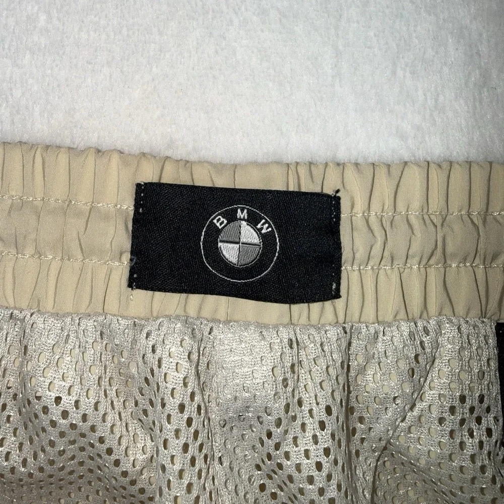 BMW Mesh Lined Weather Riding Pants Unisex Sz S Beige Layered Ankle Zip Pockets